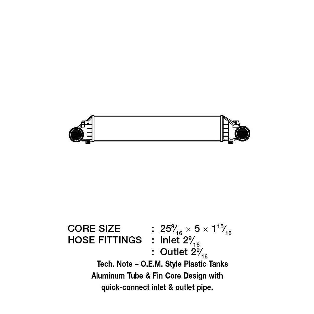 Csf Radiators 1.8L SUPERCHARGED MERCEDES-BENZ C230 6056 - alternate 2